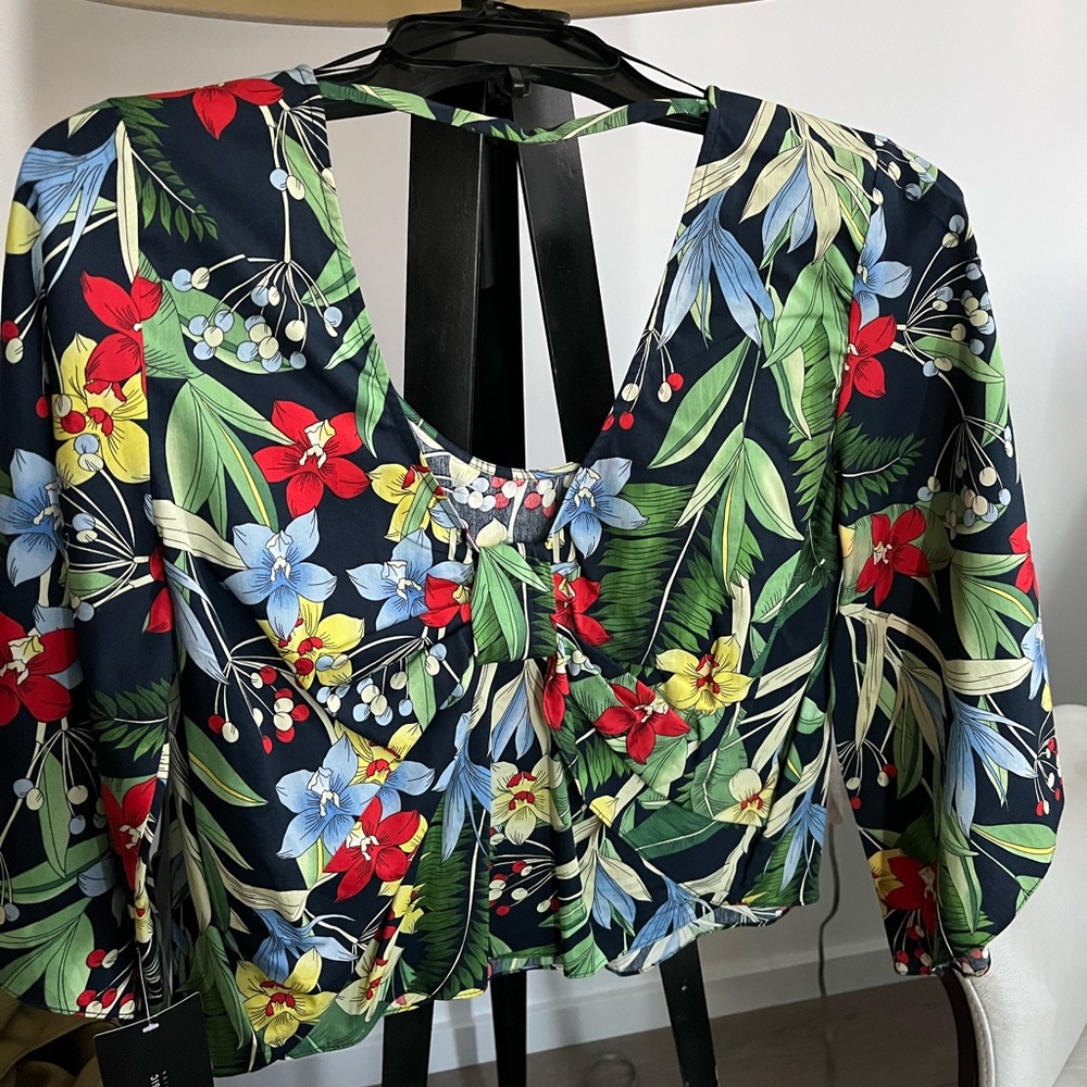 ZARA floral top